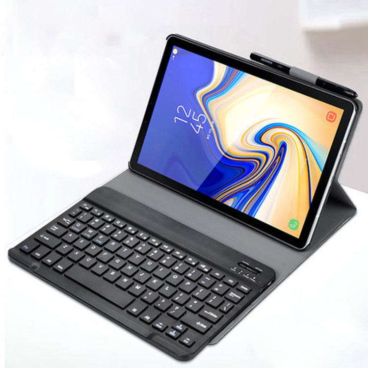 a tablet with a keyboard