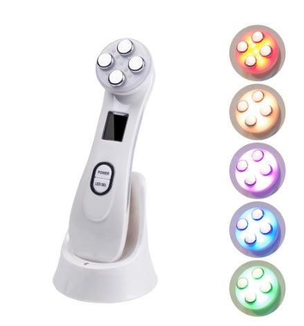 a device with different colored lights