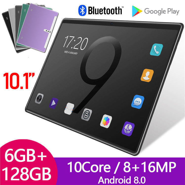 a tablet with a screen and text