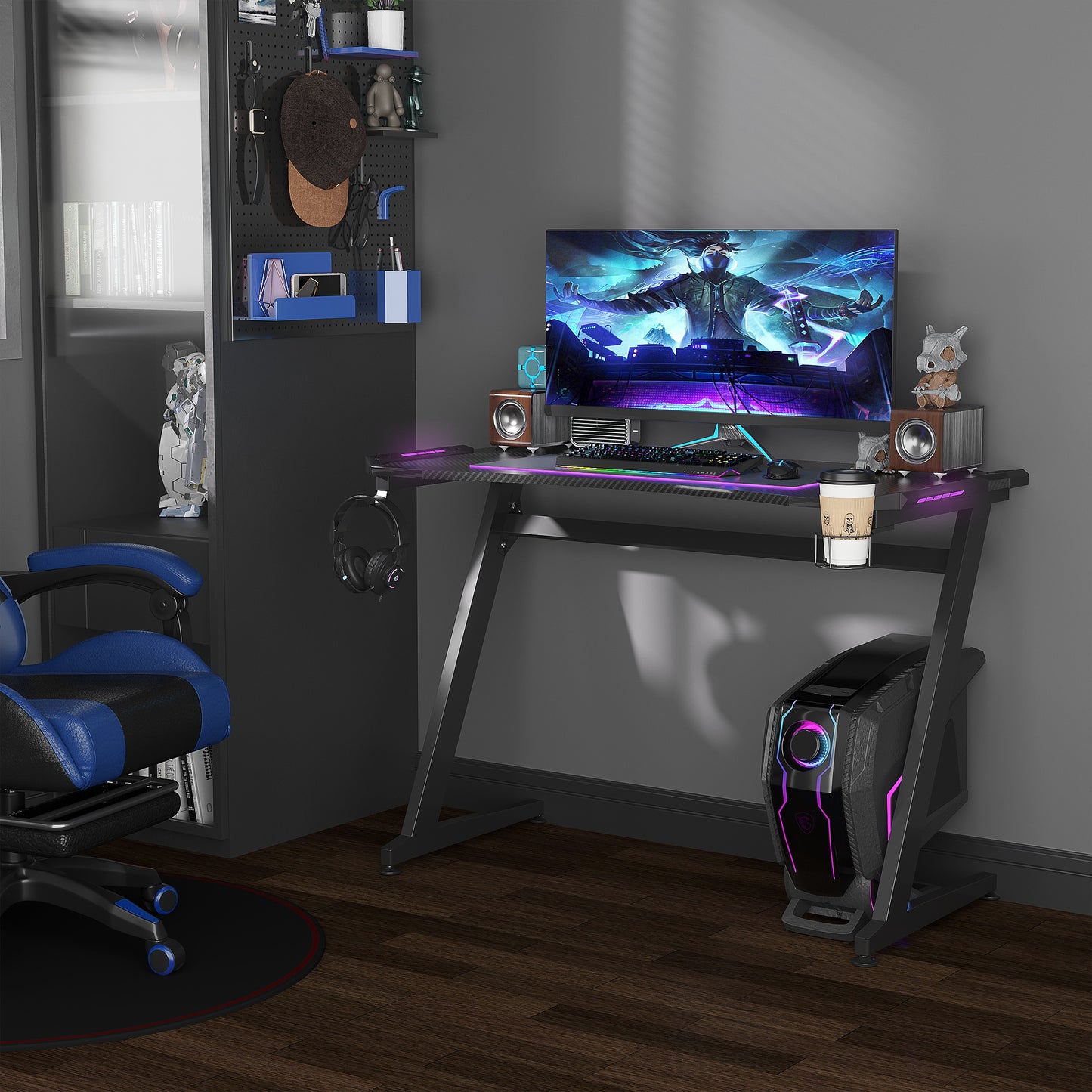 Adjustable Standing Desk with Power Outlets