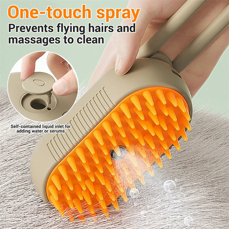 a hand holding a massage brush