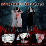 Light-Up Hanging Ghost Decorations, 2-Pack
