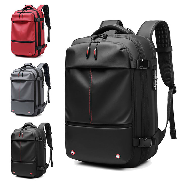 a backpack with a strap