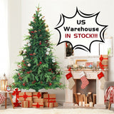 Artificial Snow-Covered PVC Christmas Tree