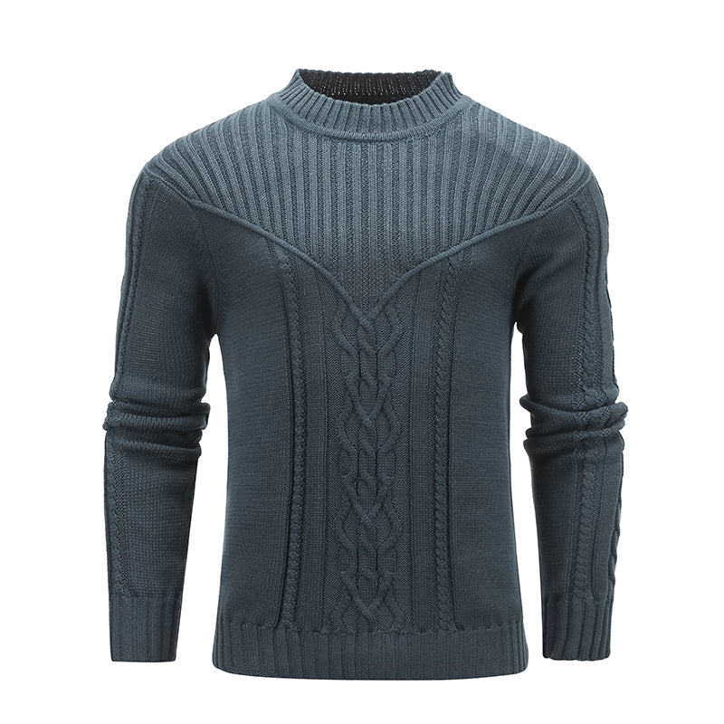a grey sweater with a white background