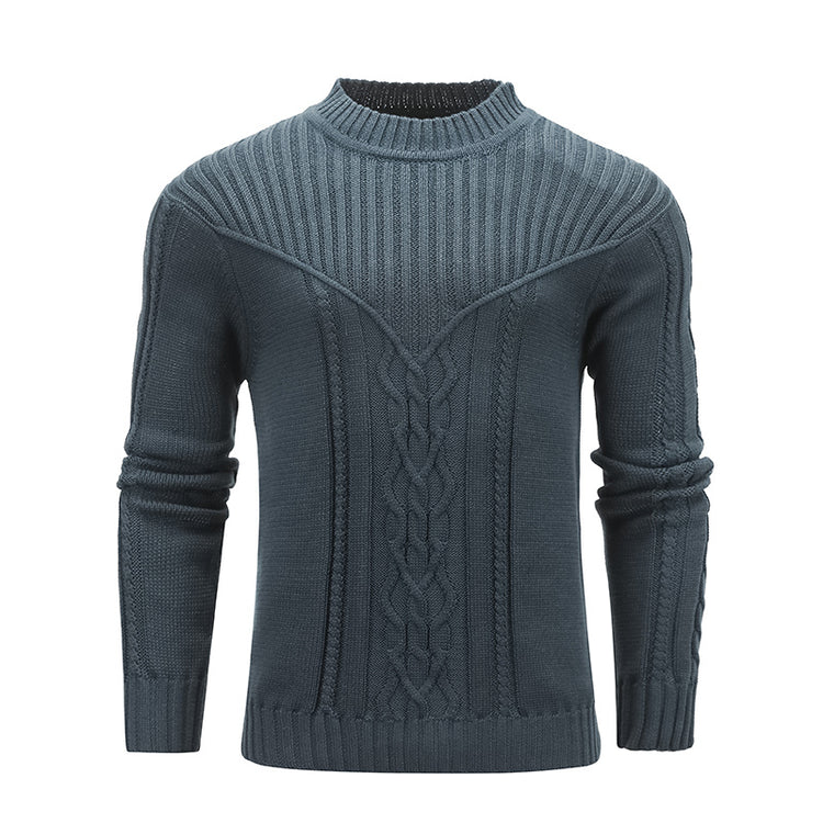 a grey sweater with a white background