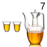 Heat-Resistant Wine Warmer Jug and Glass Set