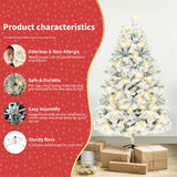 Artificial Snow-Covered PVC Christmas Tree