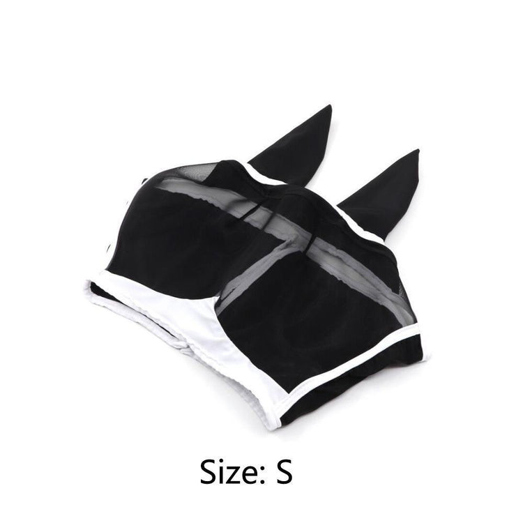 a black and white garment with ears