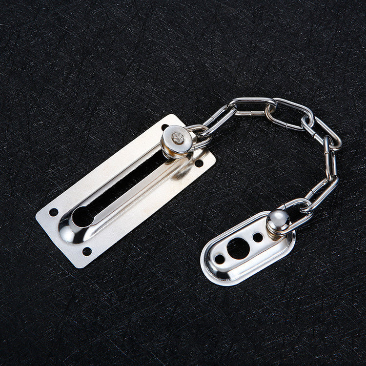 a metal chain with a hole in the middle