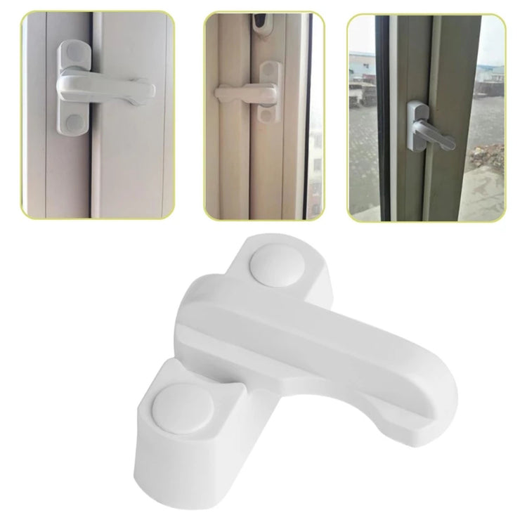 a white window handle with a white handle