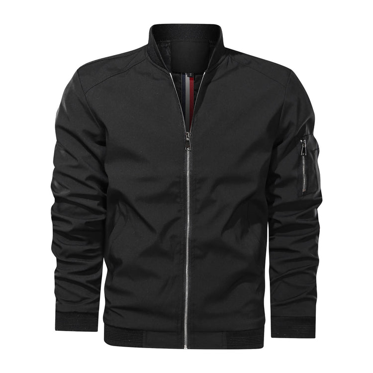a black jacket with a zipper