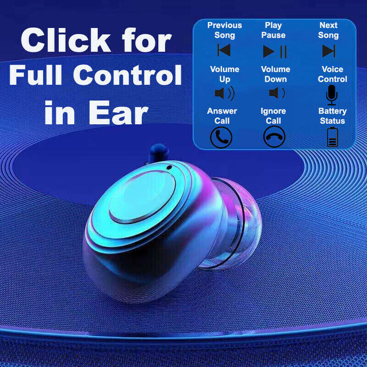 a blue earbuds with a blue background