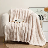 Checkered Jacquard Sofa Throw Blanket