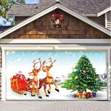 Cartoon Christmas Party Backdrop Cloth