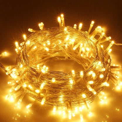 1Pc 3Meter 300 LEDs String Curtain Light With Remote 8 Light Modes IP44 Waterproof For Christmas Halloween New Year Yard Garden Party