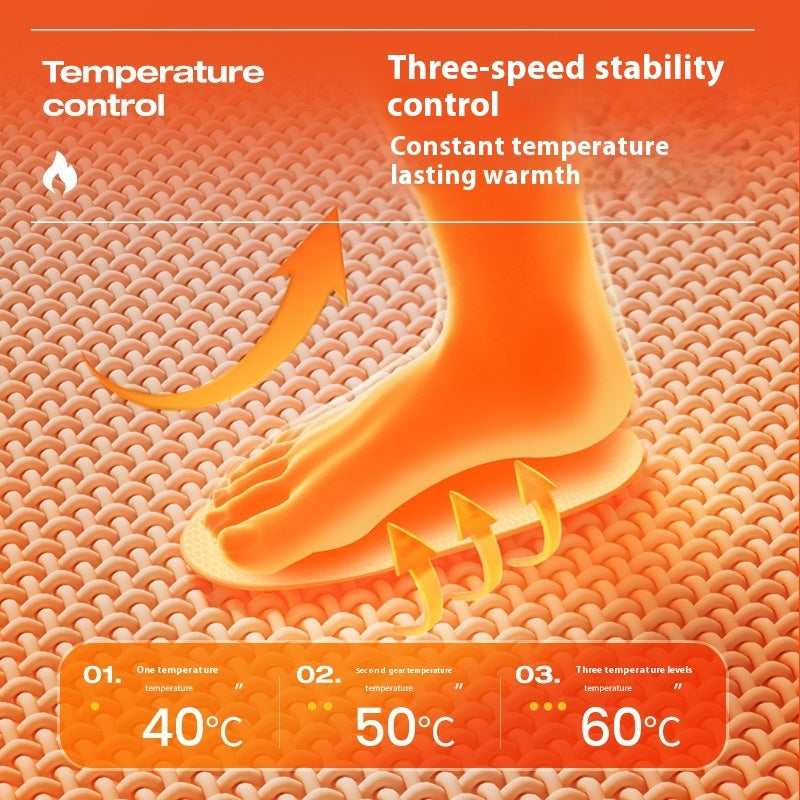 a foot with a heater