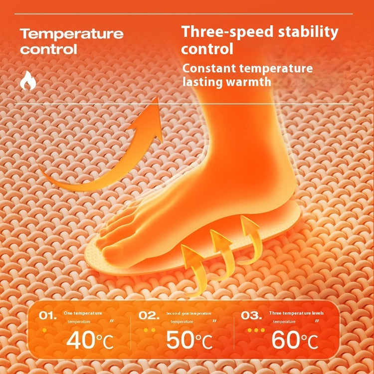 a foot with a heater