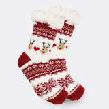Women's Fleece-Lined Christmas Indoor Socks