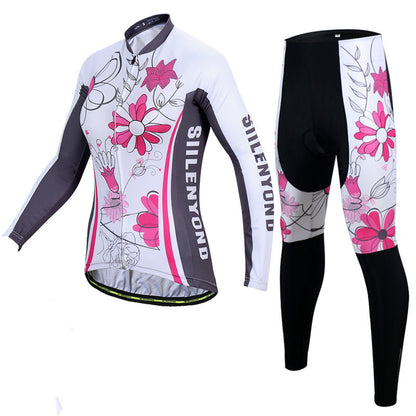 Pre-determined Winter Warm Cycling Jersey Suit Women