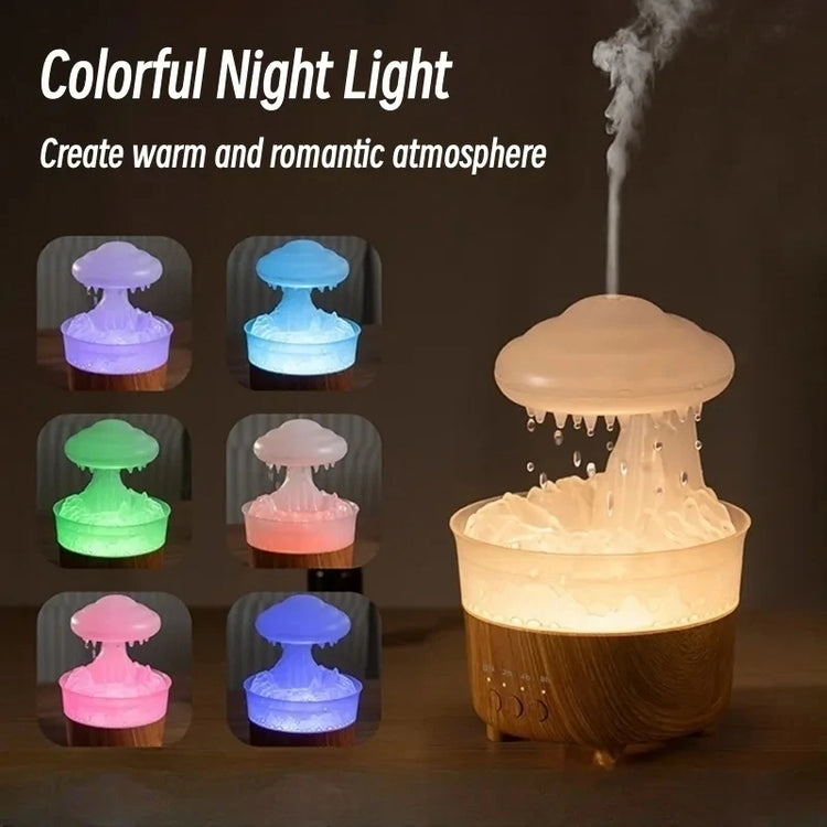 a colorful night light with a small dome shaped object