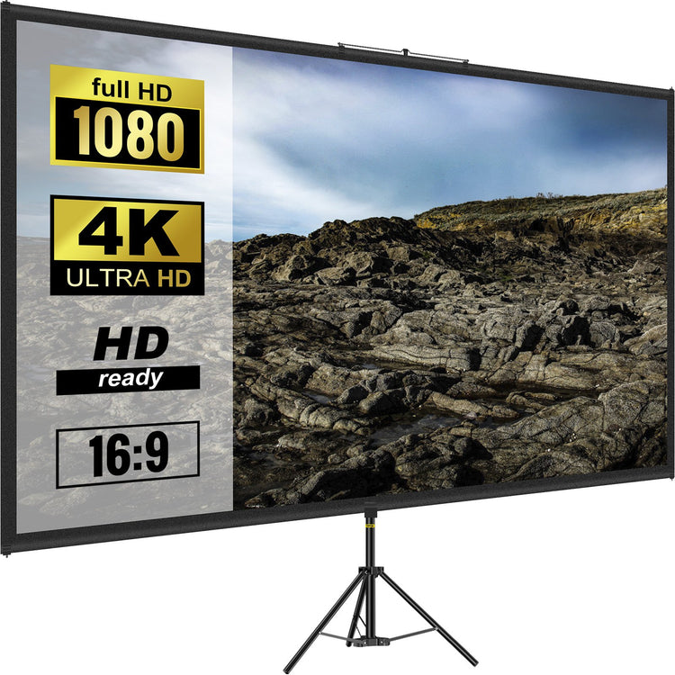 a screen with a picture of a landscape