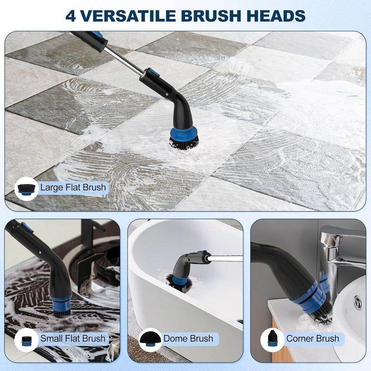 a collage of a cleaning brush