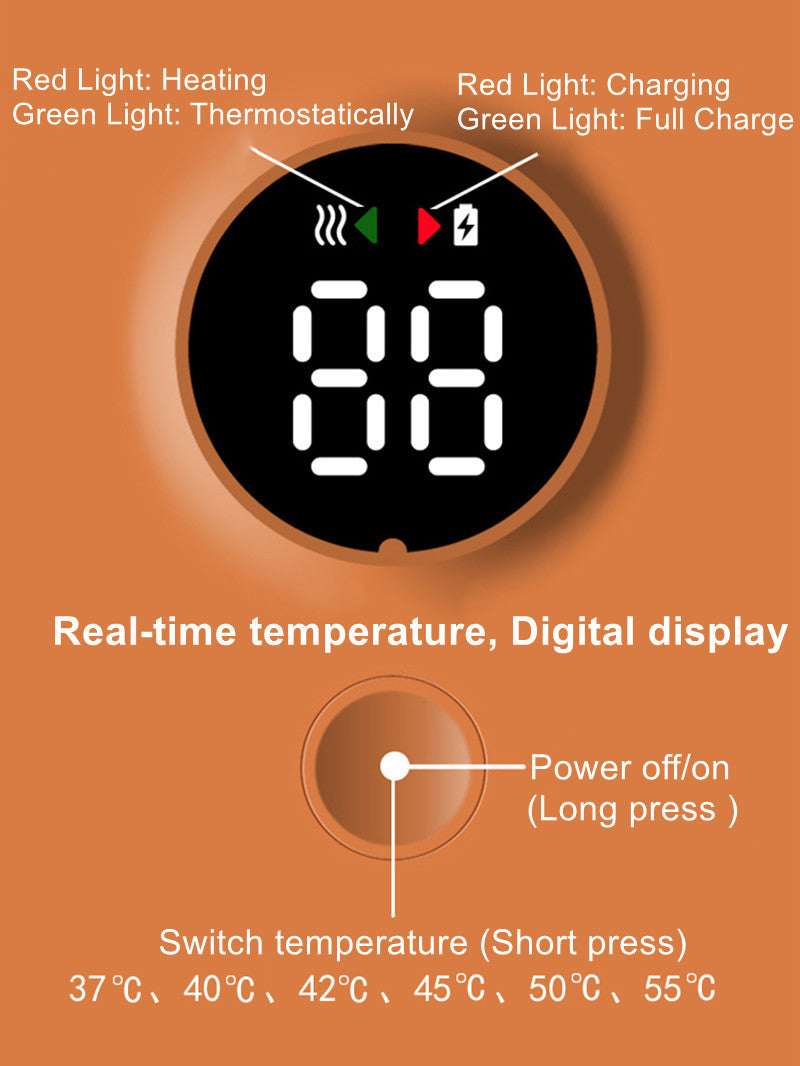 a digital display with text and symbols