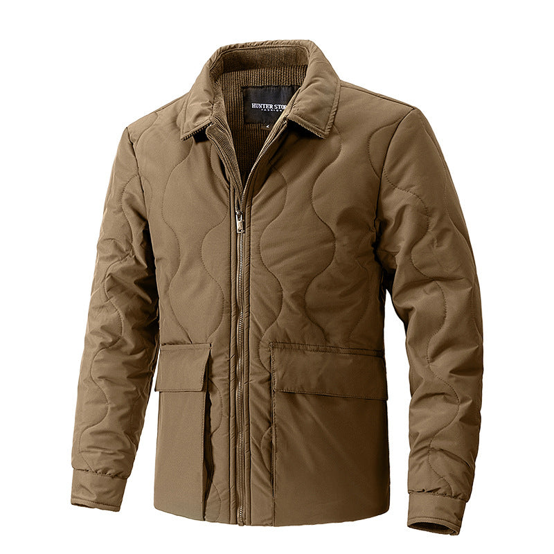 a brown jacket with a white background