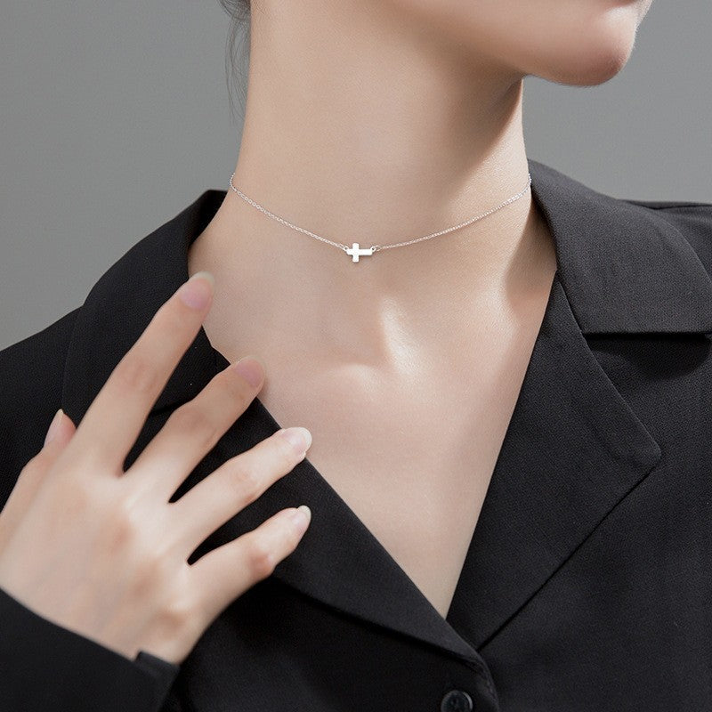 a person wearing a necklace