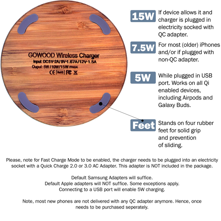 a circular wooden surface with blue labels