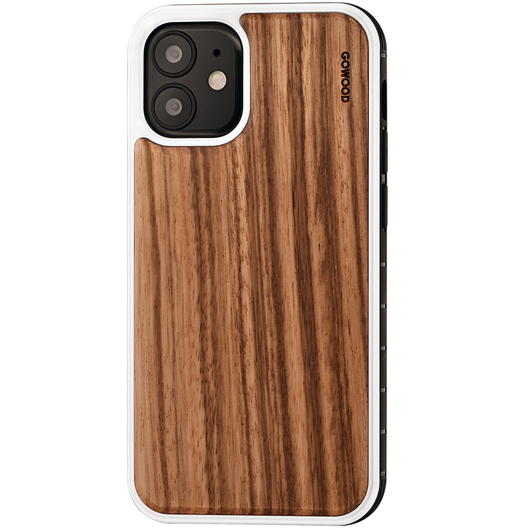 a phone case with a wood grain pattern