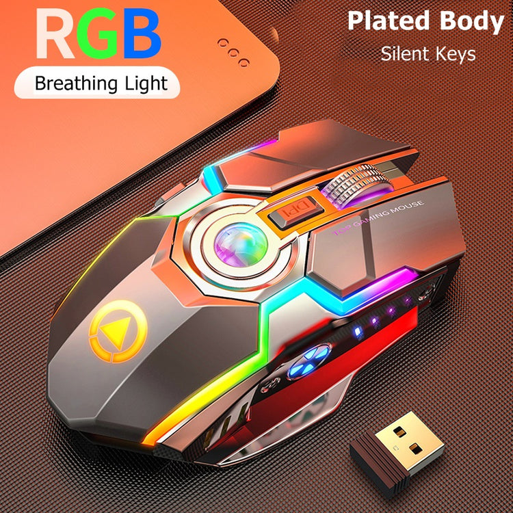 a computer mouse with colorful lights