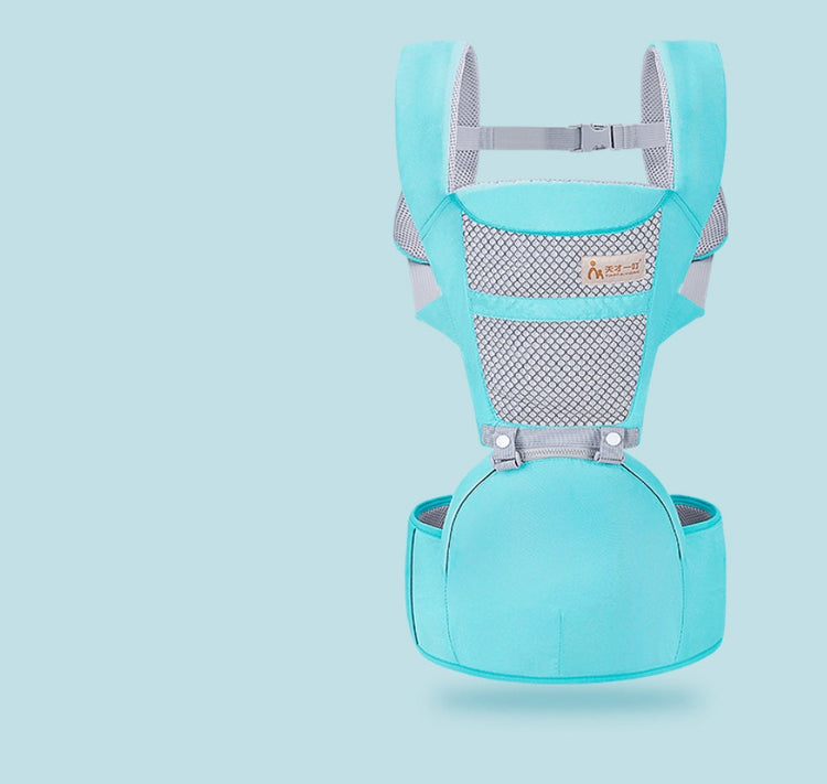 a baby carrier on a blue background
