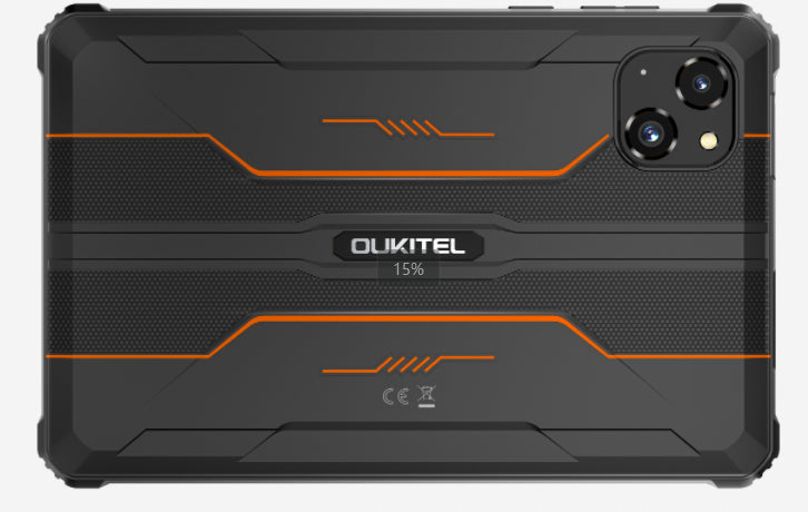 a black and orange cell phone
