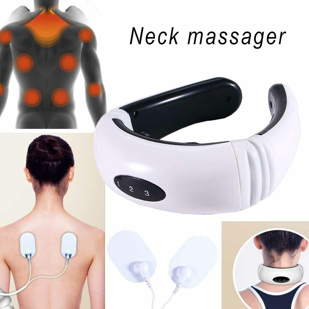a collage of a woman's neck massage