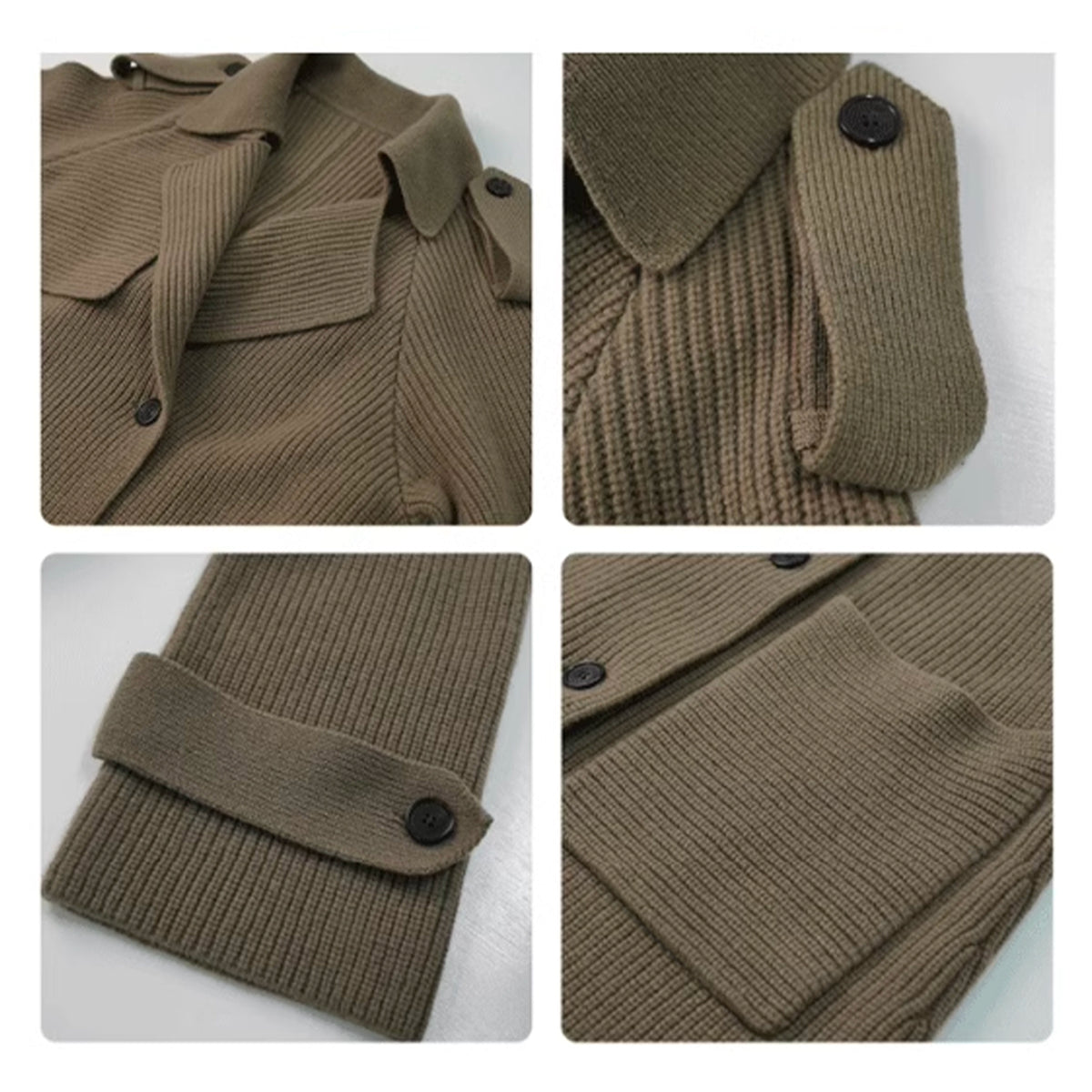 a collage of a sweater