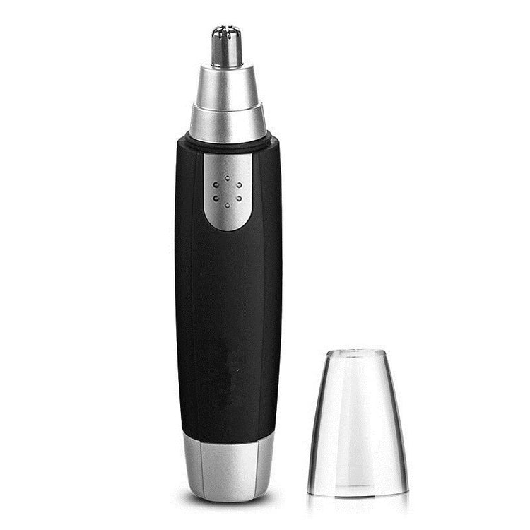 a black and silver electric shaver