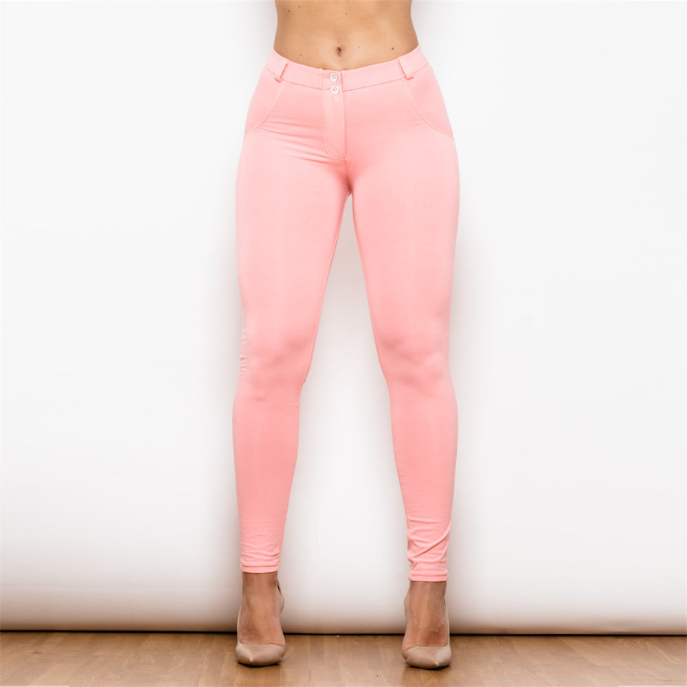 Shascullfites Melody Hot Shaping Leggings Running Tights Hot Women In Leggings Light Pink Leggings For Women