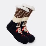 Women's Fleece-Lined Christmas Indoor Socks