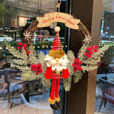 Christmas Snowman and Reindeer Wreath Ornament