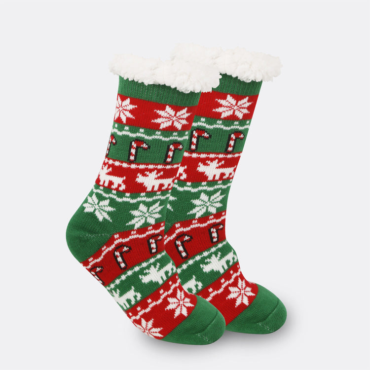 a pair of christmas socks