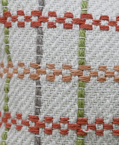 Handwoven Knotted Edging Decorative Throw Pillow, 14"X24"