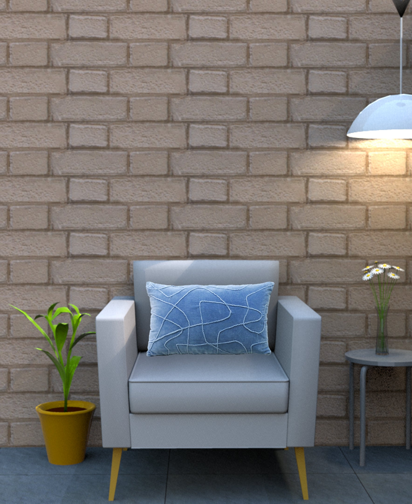 Linden Solid Velvet Embroidered Decorative Pillow 14"x24"