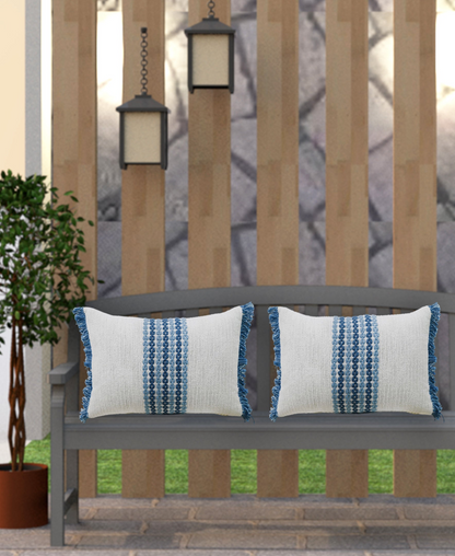 Handloom Woven Decorative Pillow, 14''X20''