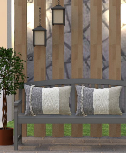 Linden Street Handloom Woven Wooden Textured Decorative