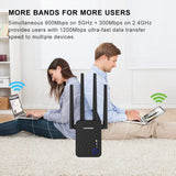 Dual-Band 1200 Mbps Wi-Fi Repeater Router