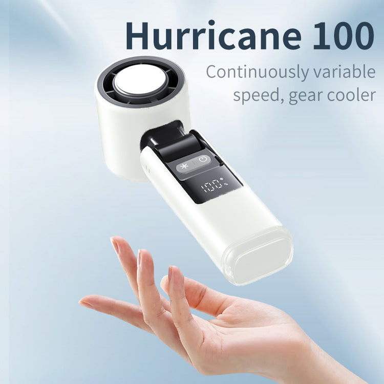 a hand reaching out to a white device