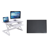 Rocelco 32" Height Adjustable Standing Desk - Ergonomic Workstation Bundle