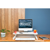 Rocelco 32" Height Adjustable Standing Desk - Ergonomic Workstation Bundle